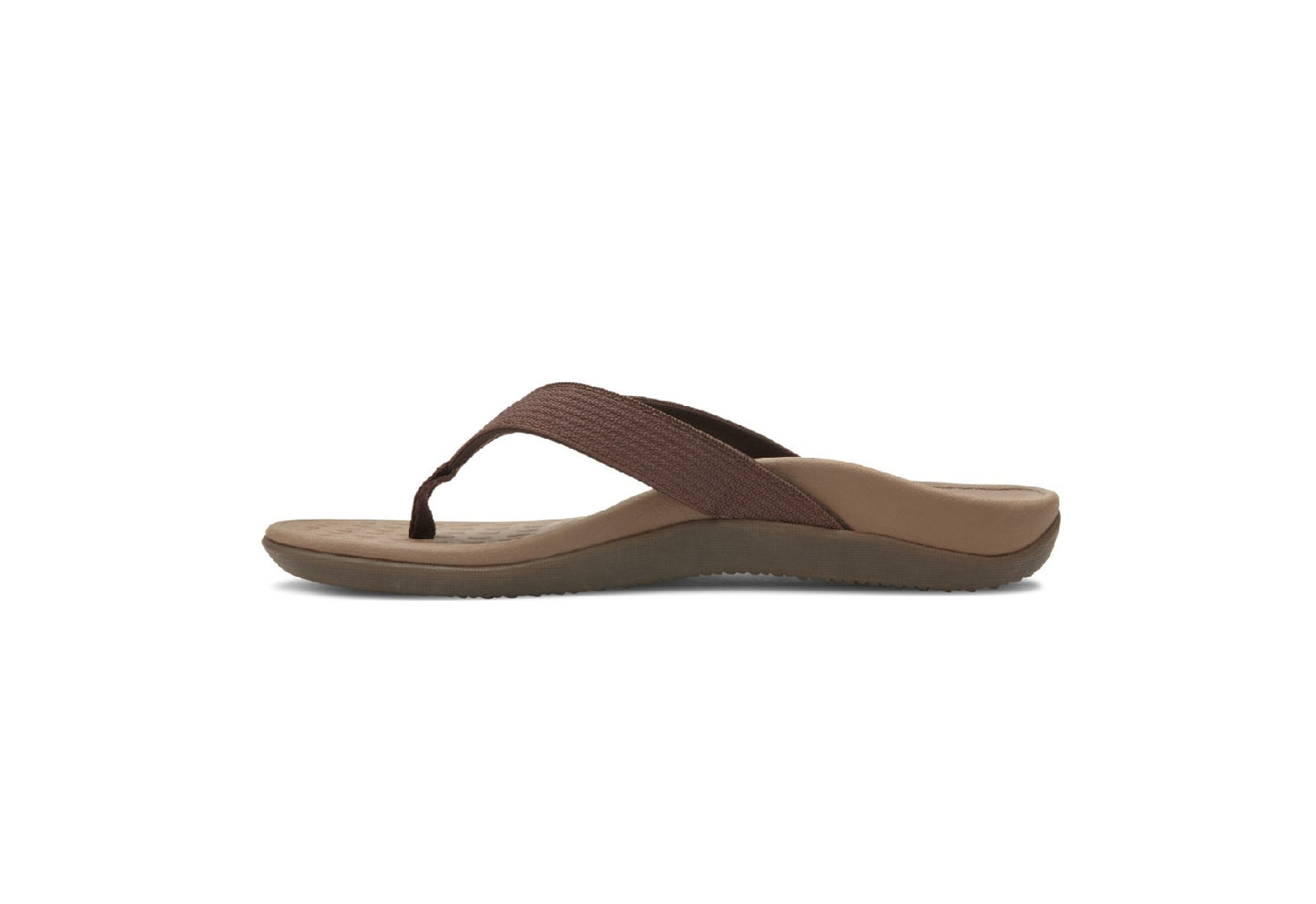 Vionic Wave Toe Post Sandals, Chocolate (Men)