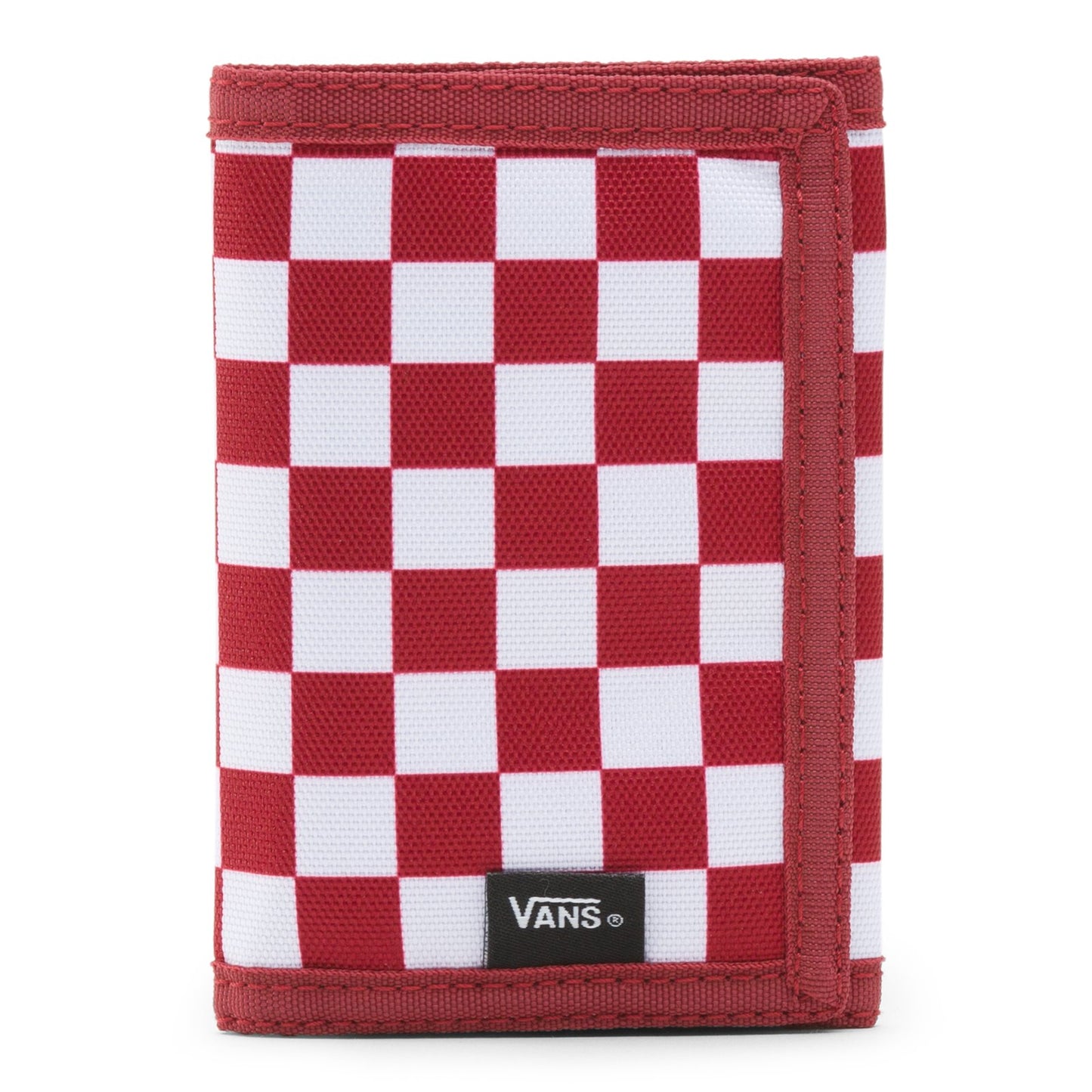 Vans Men's Slipped Trifold Wallet, Chili Pepper Checkerboard