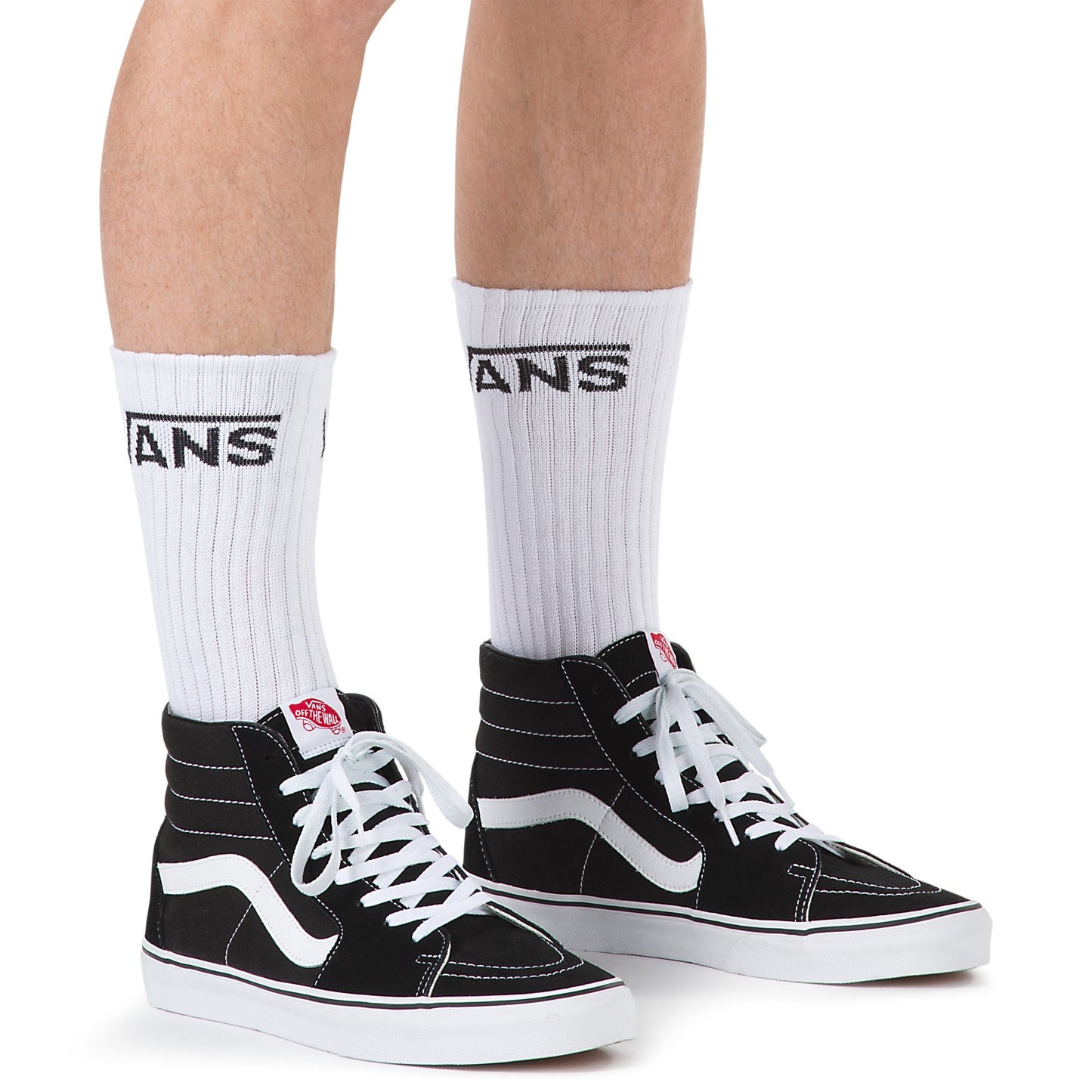 Vans Men's Classic Crew Socks (3 Pairs), White