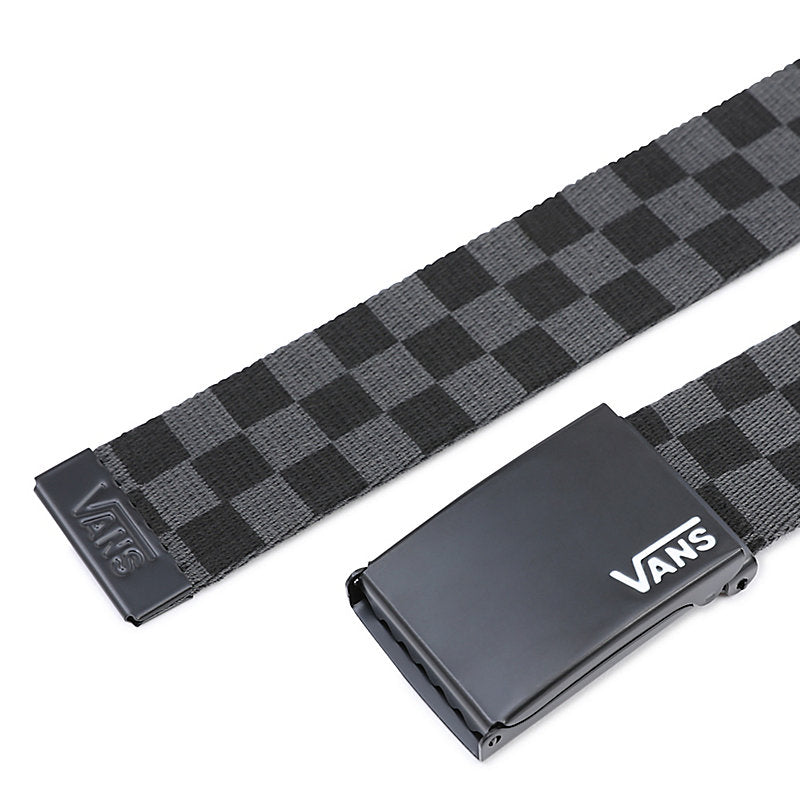 Vans Men's Deppster Web II Belt, (Checkerboard) Black/Charcoal
