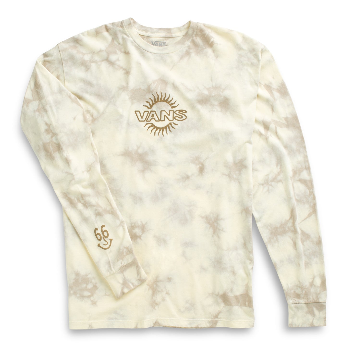 Vans Men's Long Sleeve (Scattered Tie Dye) Antique White