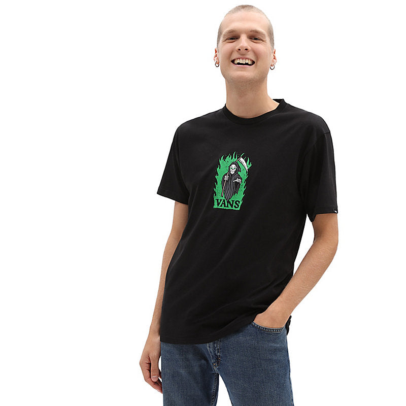 Vans Men's Short Sleeve Tee, (Out Of Reach) Black
