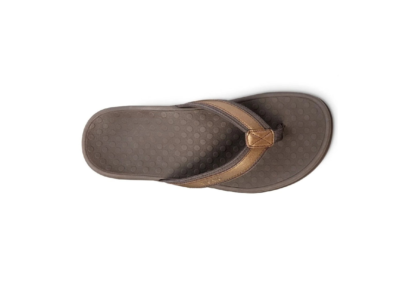 Vionic Women's Tide II Toe Post Sandals, Bronze Metallic