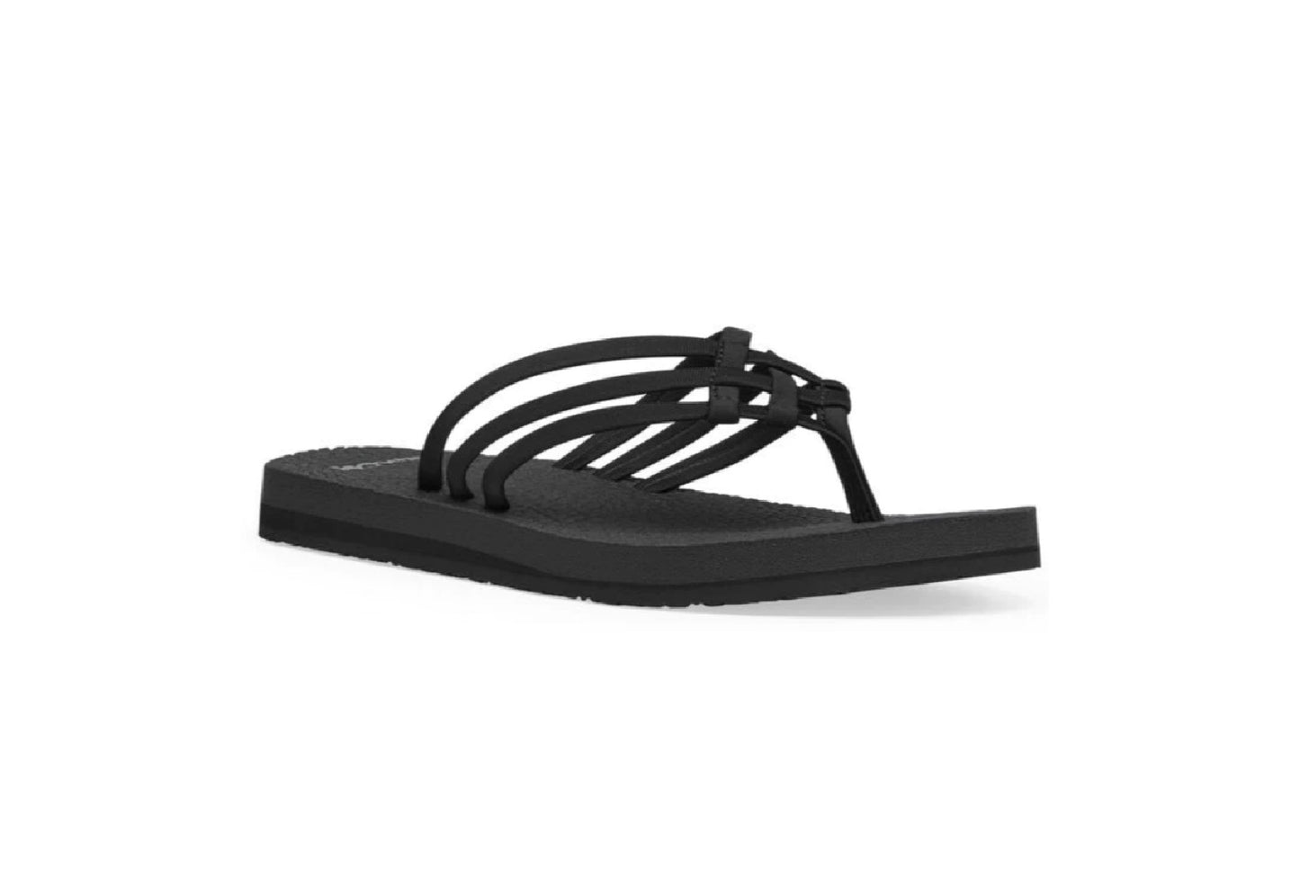 Sanuk Women's Yoga Sandy Flip Flops, Black