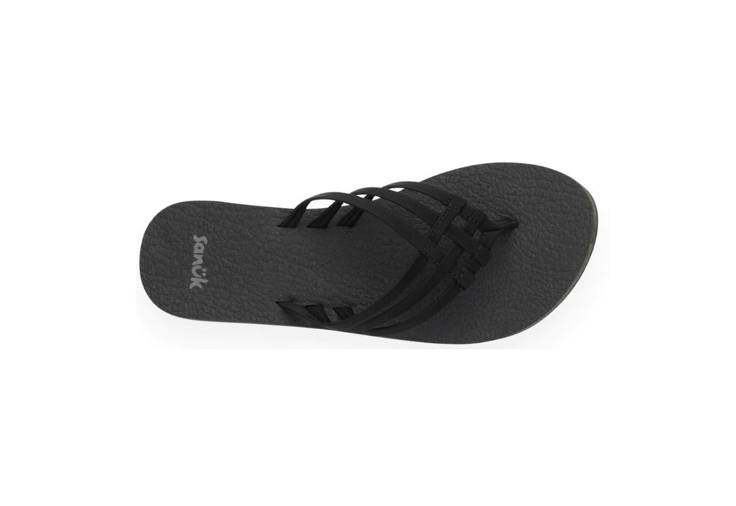 Sanuk Women's Yoga Sandy Flip Flops, Black