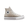 Converse Women's Chuck Taylor All Star Lift Platform High Top Canvas Sneaker, Papyrus/Black/White