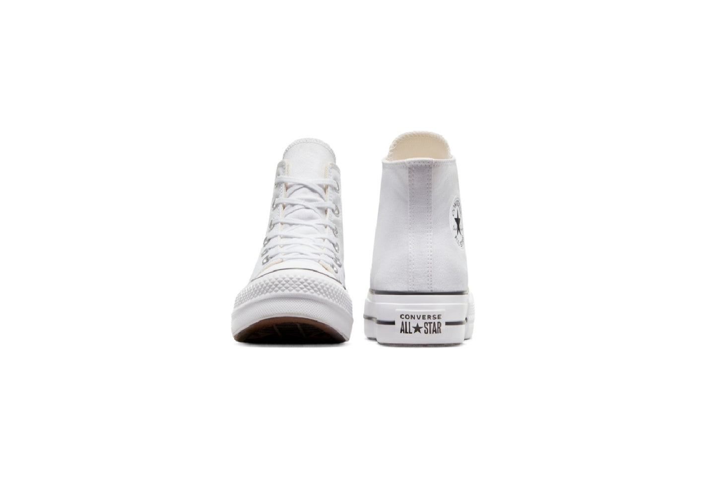 Converse Women's Chuck Taylor All Star Lift Platform High Top Canvas Sneaker, White/Black/White