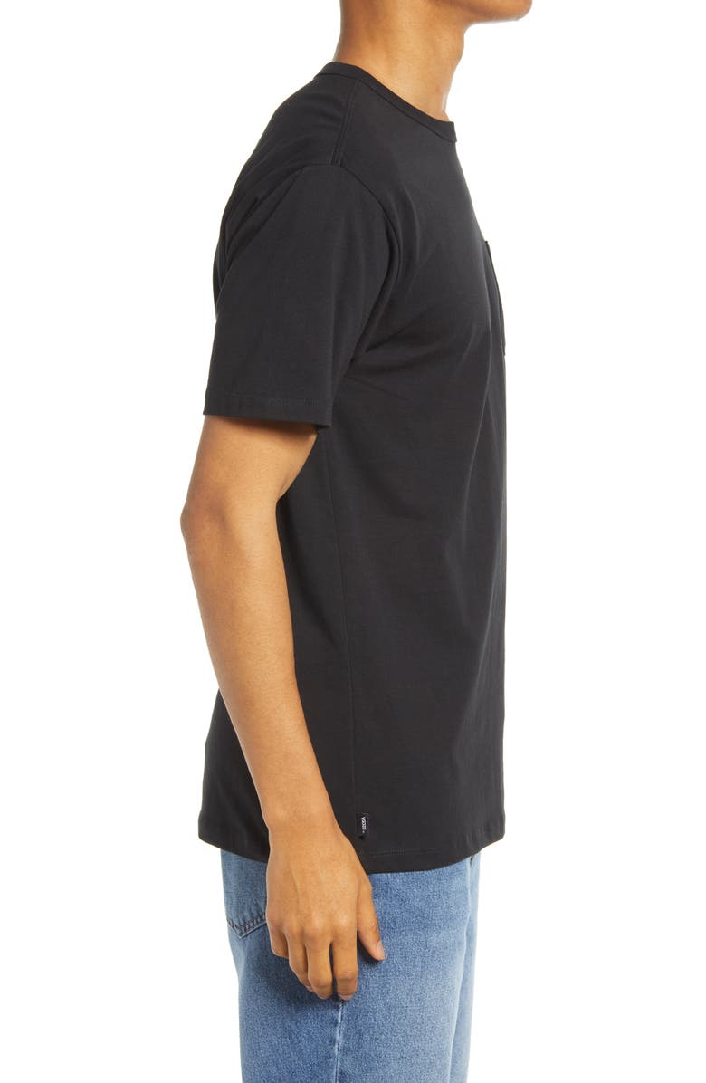 Vans Men's Short Sleeve Tee, Graphic Pocket/Black