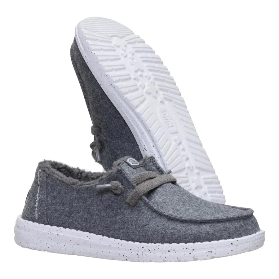 Hey Dude Women's Wendy Wool Cozy Charcoal