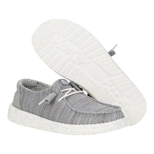 Hey Dude Women's Wendy Stretch Sox Light Grey