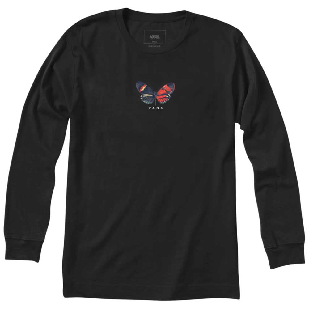 Vans Men's Long Sleeve T-Shirt, (Metamorphosis) Black