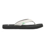 Sanuk Women's Yoga Mat Flip Flops, White