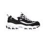 Skechers Women's D'Lites Biggest Fan, Black/White