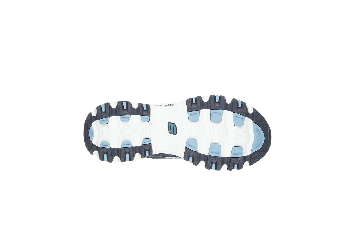 Skechers Women's D'Lites Biggest Fan, Navy/White
