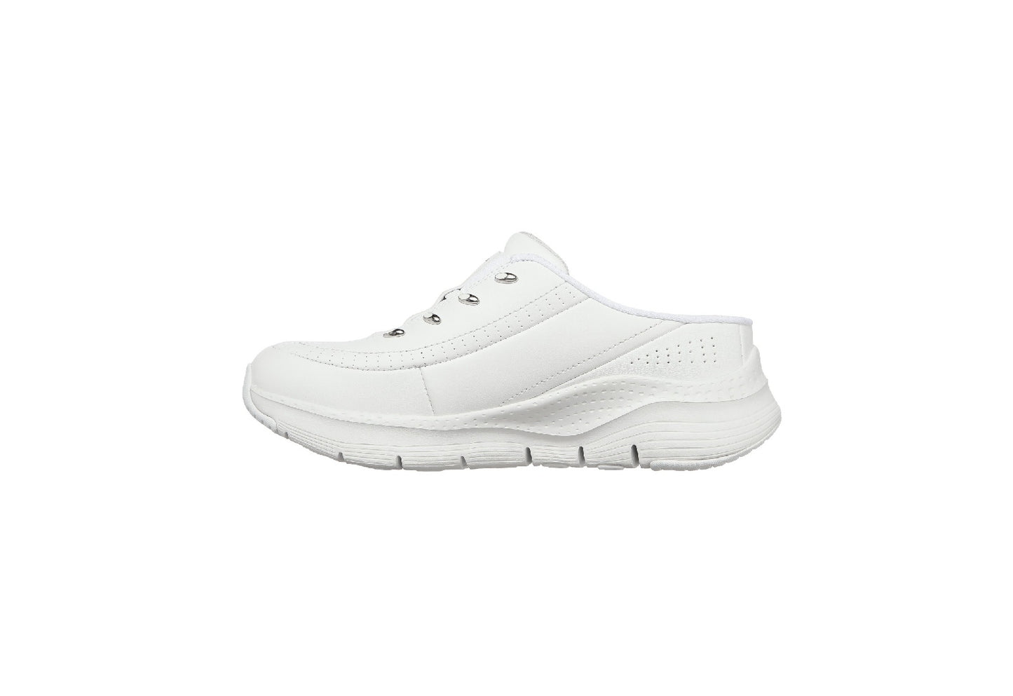 Skechers Women's Arch Fit - Blessful Me, White/Silver