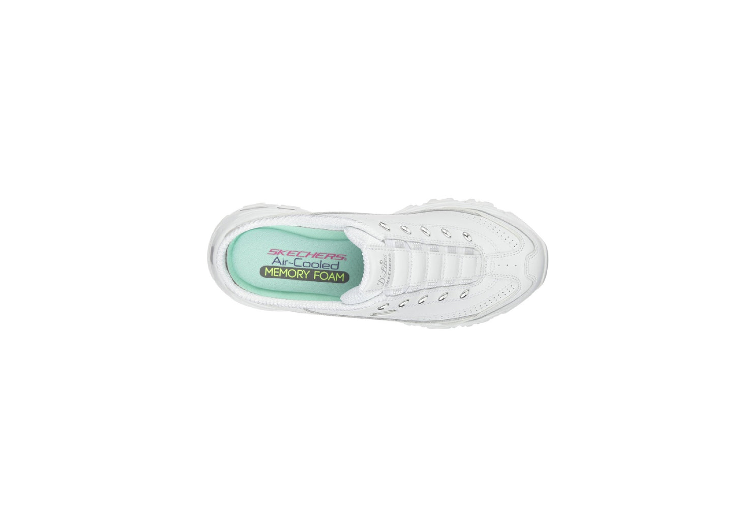 Skechers Women's D'Lites Bright Sky, White/Silver