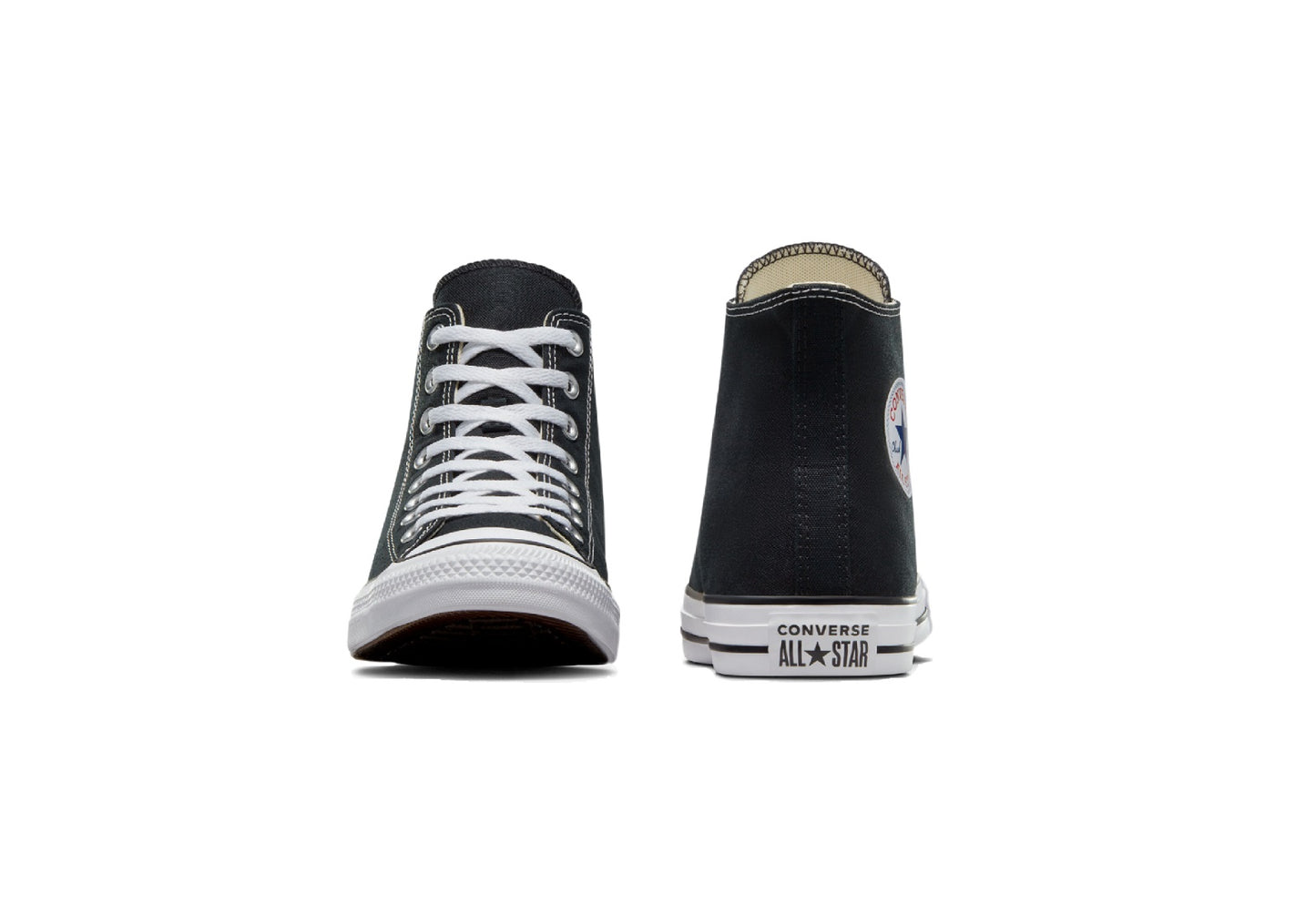 Converse Chuck Taylor All Star High Top Canvas Sneaker, Black/White (Men)