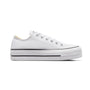 Converse Women's Chuck Taylor All Star Lift Platform Low Top Canvas Sneaker, White/Black/White