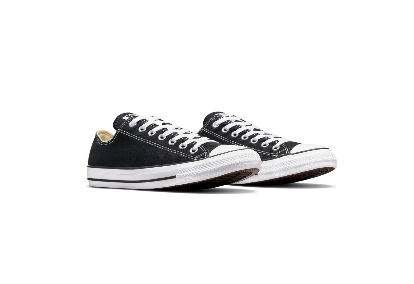 Converse Chuck Taylor All Star Low Top Canvas Sneaker, Black/White (Women)