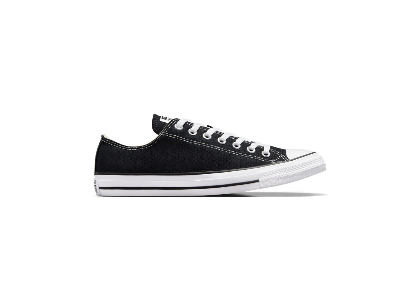 Converse Chuck Taylor All Star Low Top Canvas Sneaker, Black/White (Women)