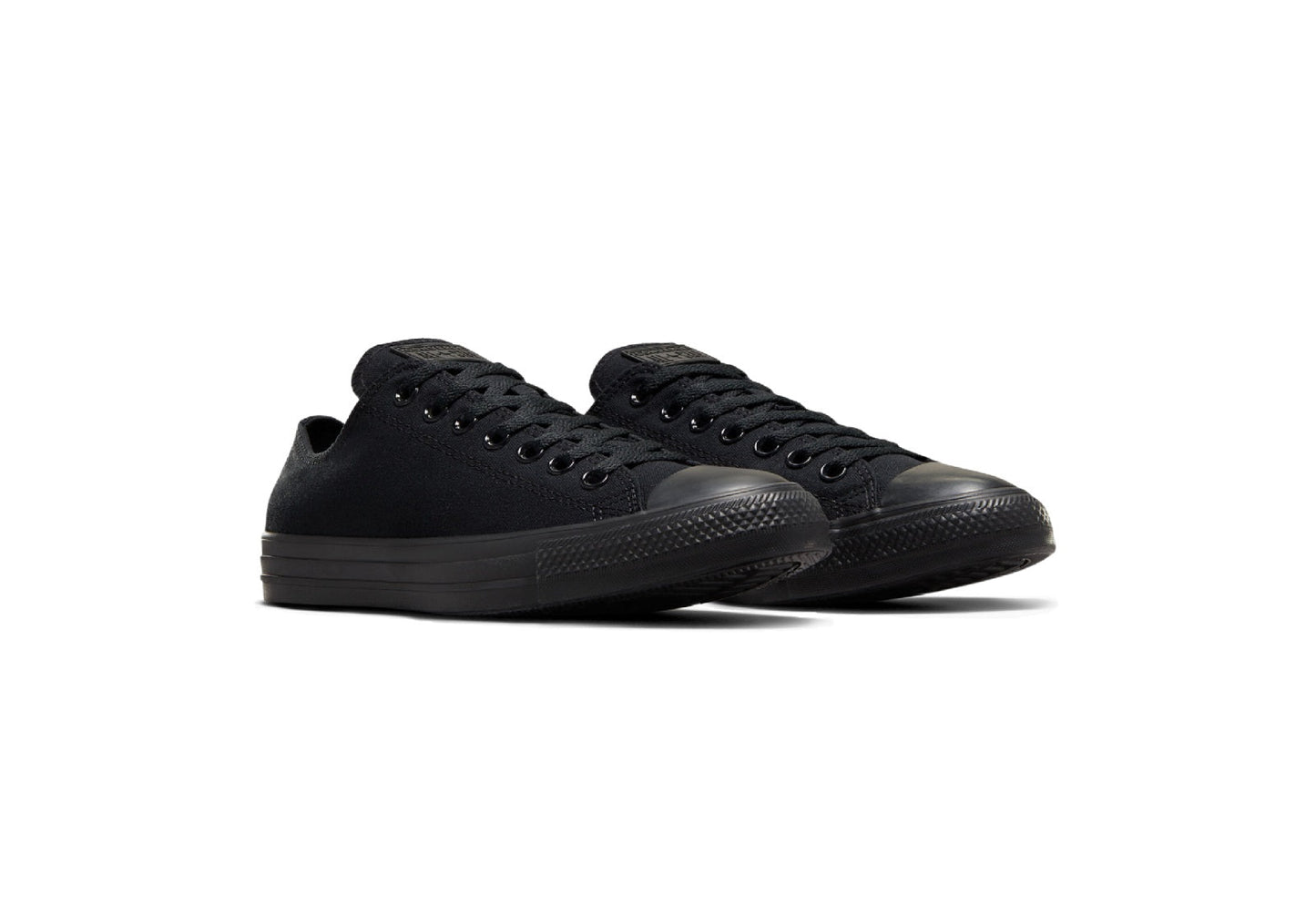 Converse Chuck Taylor All Star Low Top Canvas Sneaker, Black Monochrome (Women)