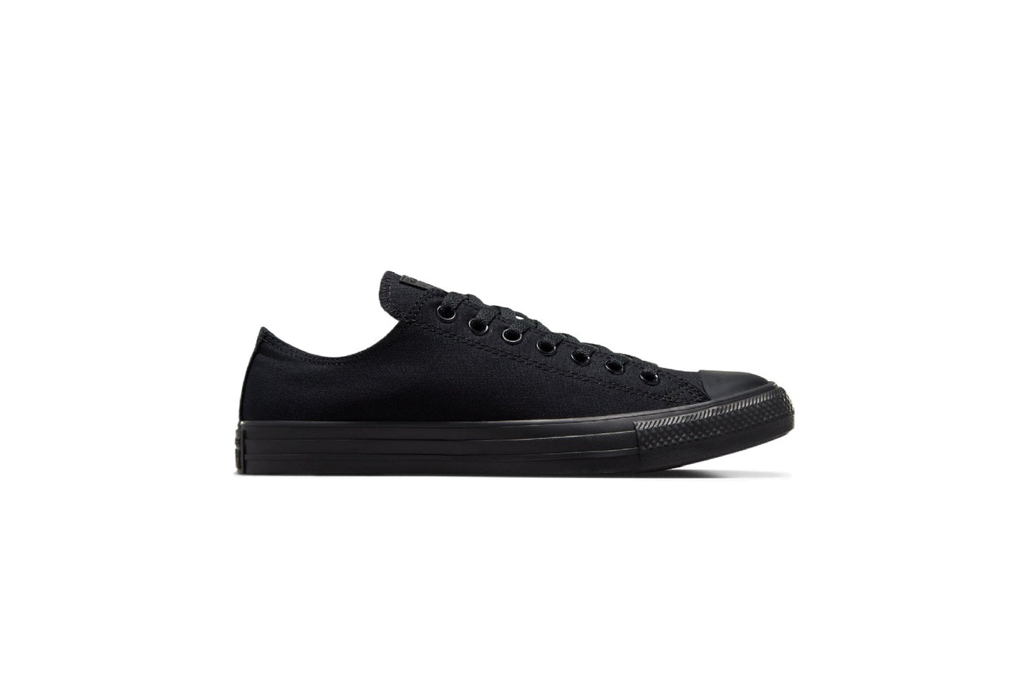 Converse Chuck Taylor All Star Low Top Canvas Sneaker, Black Monochrome (Women)