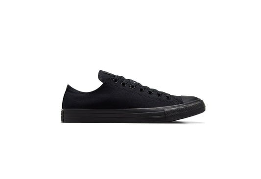 Converse Chuck Taylor All Star Low Top Canvas Sneaker, Black Monochrome (Women)