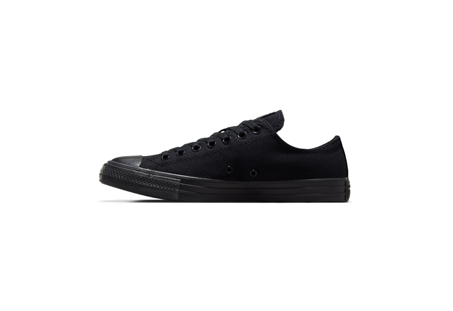 Converse Chuck Taylor All Star Low Top Canvas Sneaker, Black Monochrome (Women)