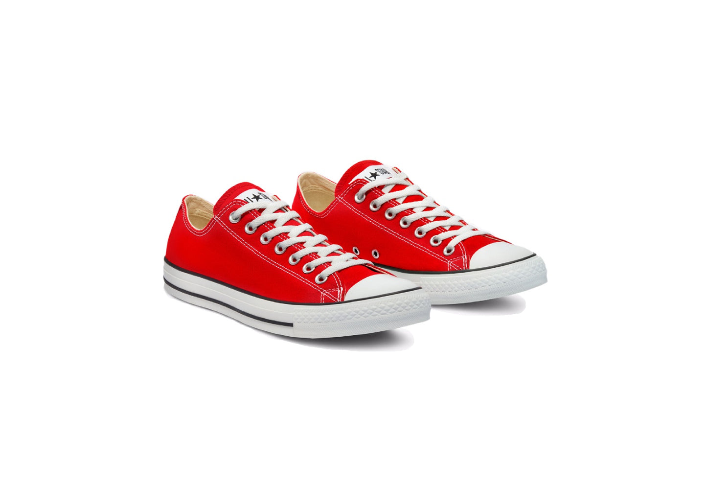 Converse Chuck Taylor All Star Low Top Canvas Sneaker, Red (Men)
