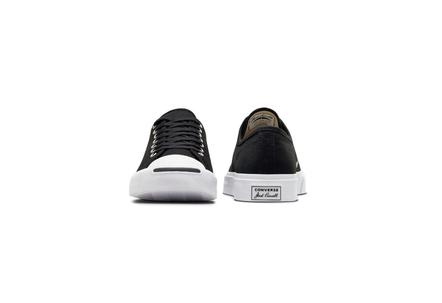 Converse Jack Purcell Low Top Canvas Sneaker, Black/White/Black (Women)