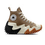 Converse Run Star Motion CX Platform High Top Canvas Sneaker, Sand Dune/Black/Egret (Women)
