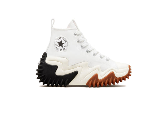 Converse Run Star Motion CX Platform High Top Canvas Sneaker, White/Black/Gum Honey (Men)