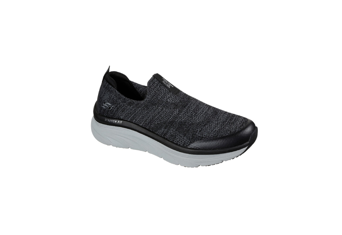 Skechers Men's D'Lux Walker - Quick Upgrade, Black/White