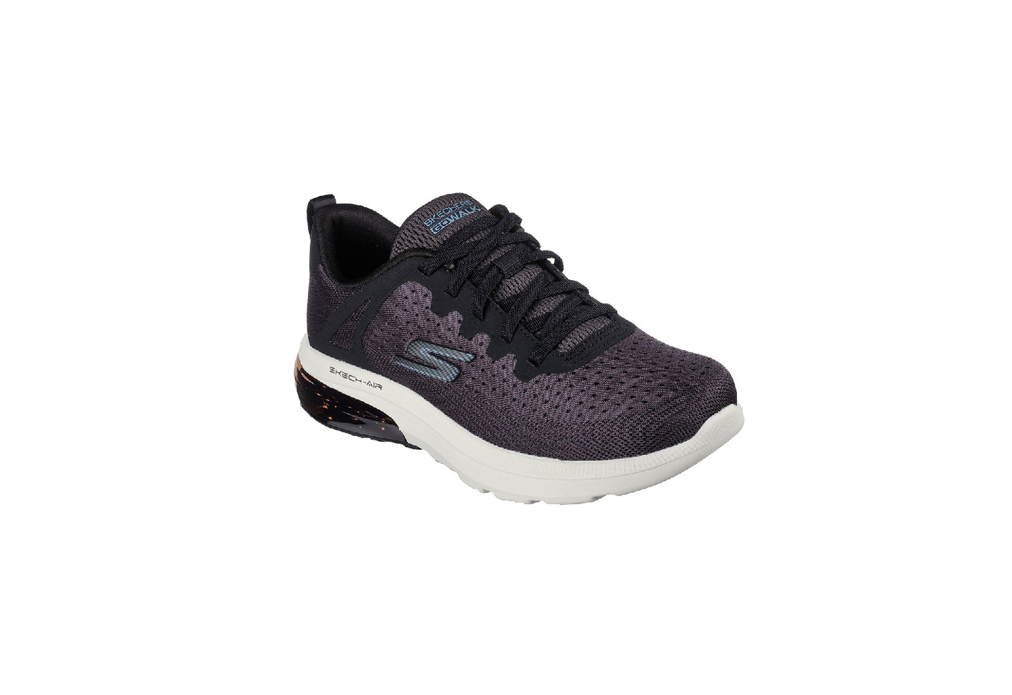 Skechers Women's Go Walk Air 2.0 - Classy Summer, Black/Light Blue