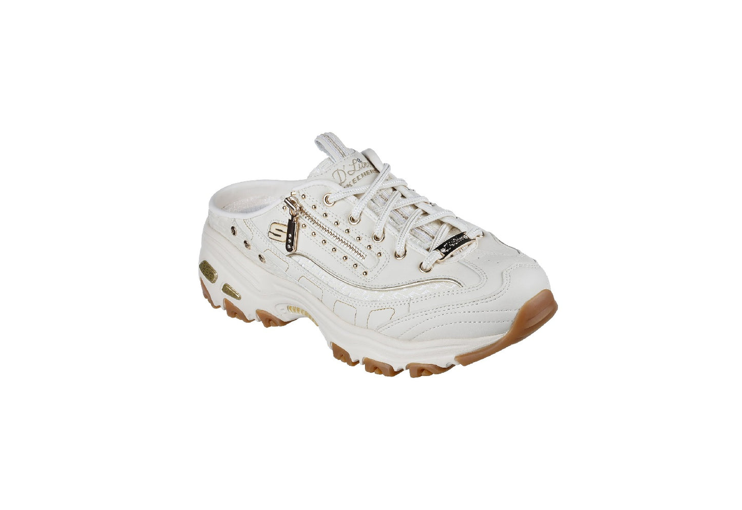 Skechers Women's Premium Heritage D'Lites - Infinite Glow, Natural/Gold