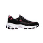 Skechers Women's D'Lites Me Time, Black/Hot Pink