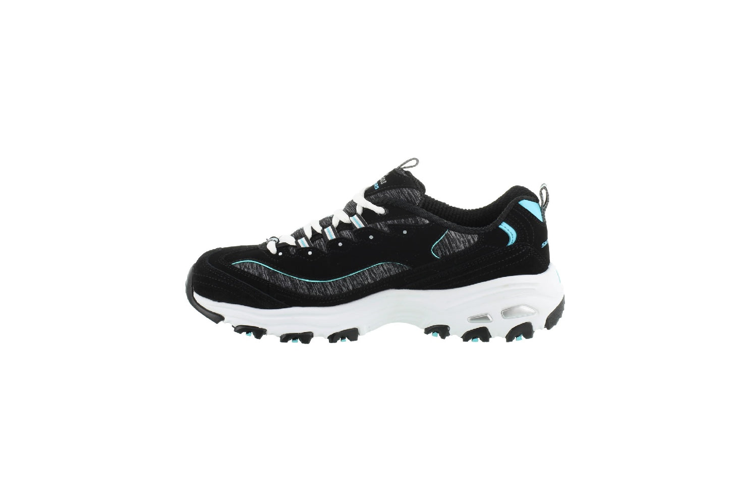 Skechers Women's D'Lites Me Time, Black/Turquoise