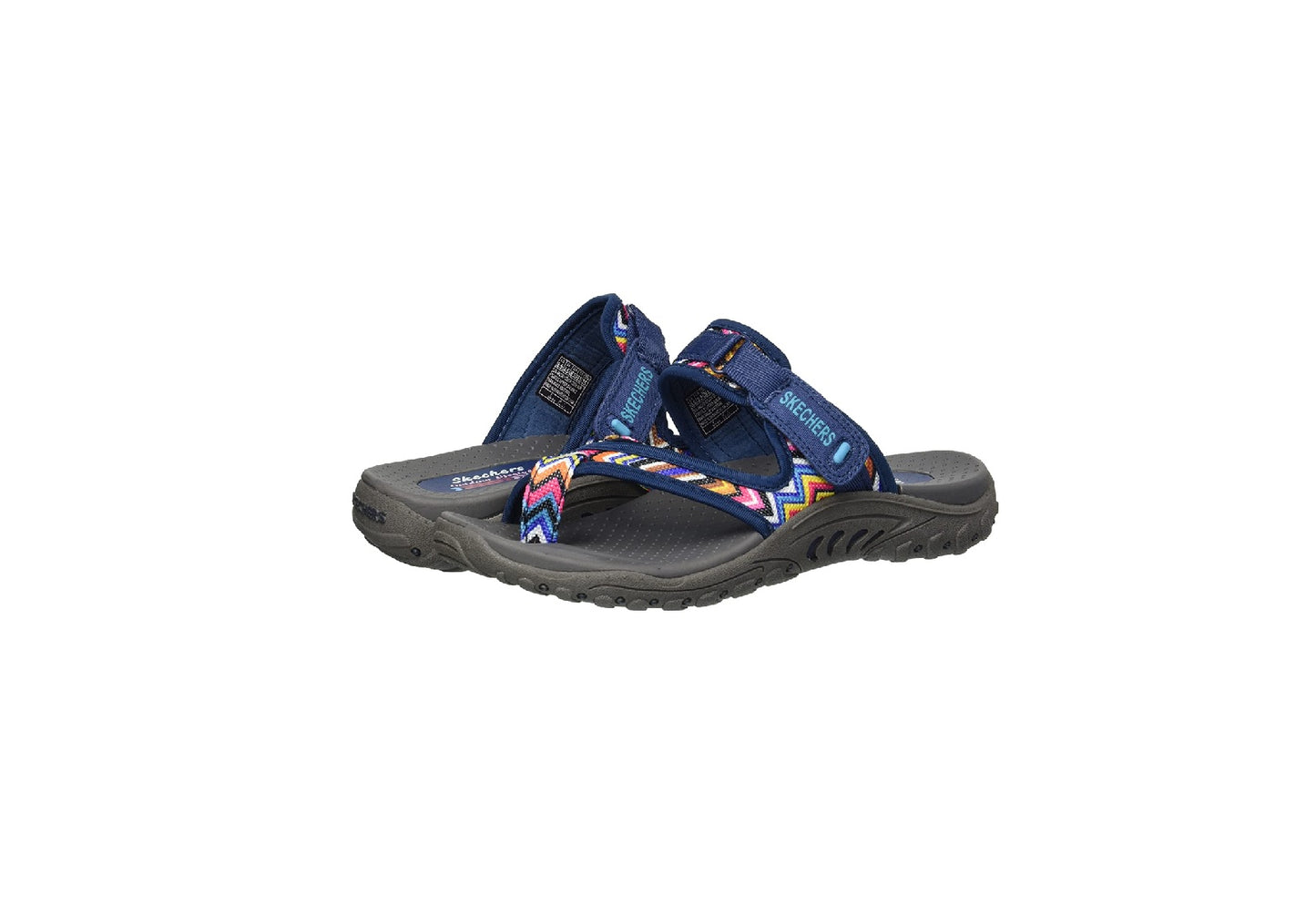 Skechers Women's Reggae - Zig Swag Sandal, Navy