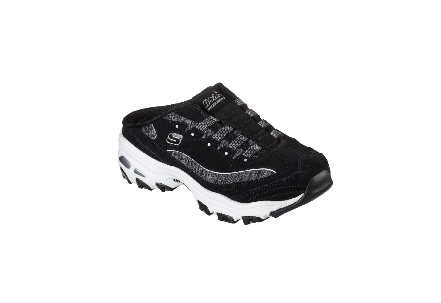 Skechers Women's D'Lites Resilient, Black/White