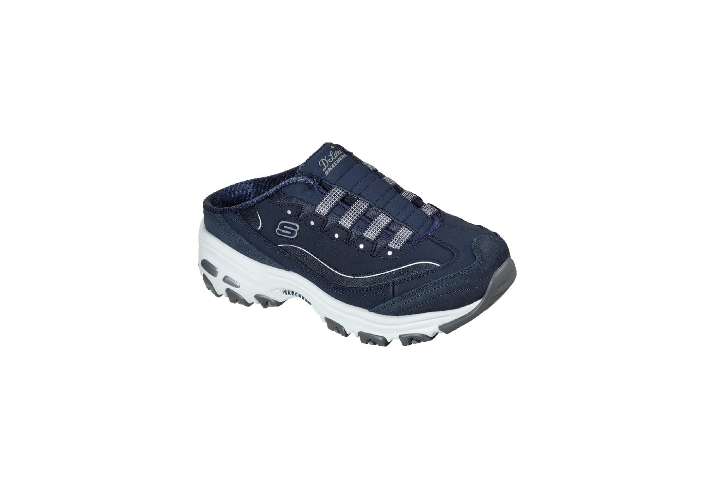 Skechers Women's D'Lites Resilient, Navy/White