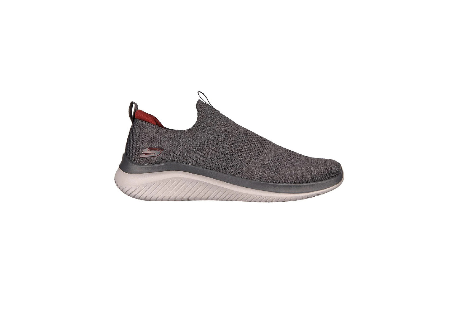 Skechers Men's Ultra Flex 3.0 - Demcheck, Charcoal/Red