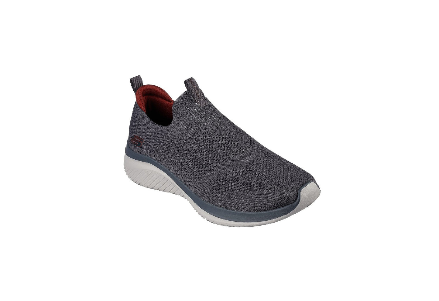 Skechers Men's Ultra Flex 3.0 - Demcheck, Charcoal/Red