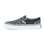 Vans Kids Classic Slip-On, Checkerboard Black/Pewter (Kids)
