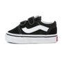 Vans Kids Old Skool V, Black/White (Toddler)