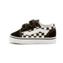 Vans Kids Old Skool V, Black/White Checkerboard (Toddler)