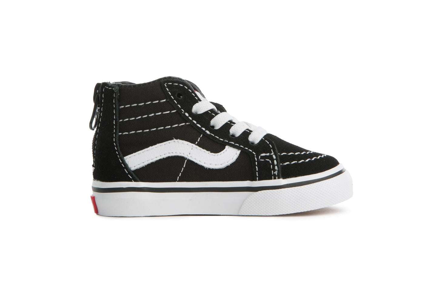 Vans Kids Sk8-Hi Zip, Black/White (Toddler)