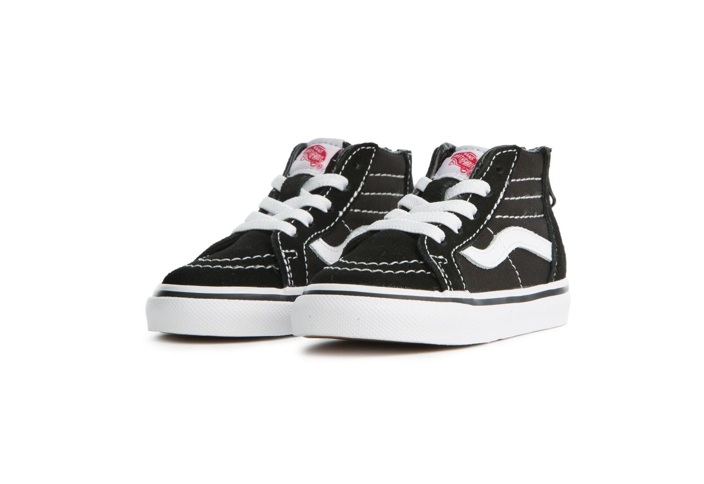Vans Kids Sk8-Hi Zip, Black/White (Toddler)