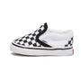 Vans Kids Classic Slip-On, Checkerboard Black/True White (Toddler)
