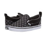 Vans Kids Slip-On V, Black/Pewter Checkerboard (Toddler)