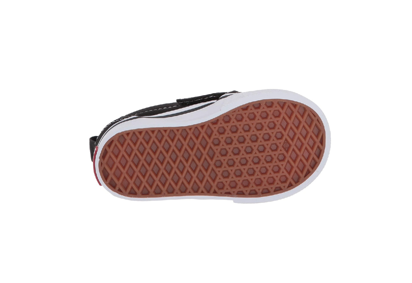 Vans Kids Slip-On V, Black/True White (Toddler)